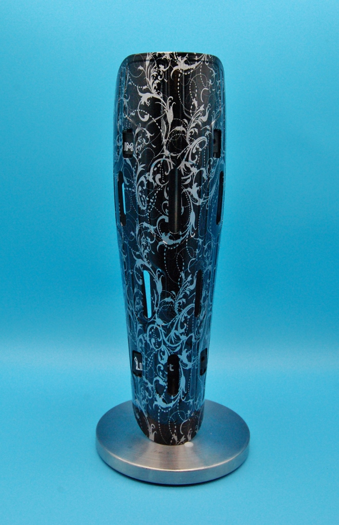 Vent with Black Paint and Paisley Hydrodip